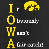 Iowa It Obviously Wasn’T A Fair Catch 7 Panel Mesh Trucker Snapback Hat