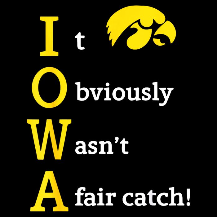 Iowa It Obviously Wasn’T A Fair Catch 16 in Basic Backpack