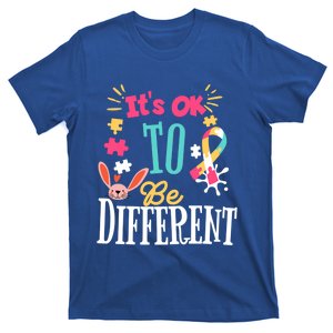 It Is Ok To Be Different Happy Easter Day Autism Awareness Gift T-Shirt