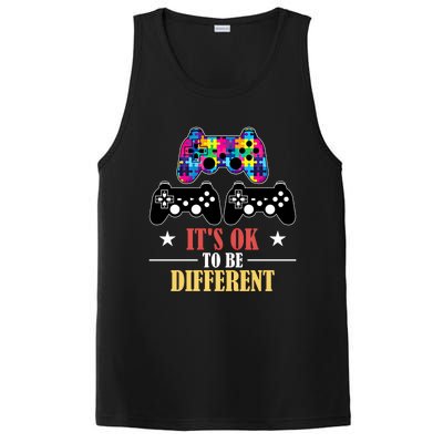 It Is Ok To Be A Different Video Game Autism Awareness Funny Gift PosiCharge Competitor Tank