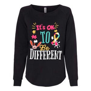 It Is Ok To Be Different Happy Easter Day Autism Awareness Great Gift Womens California Wash Sweatshirt