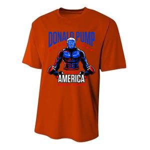  Donald Pump Swole America Trump Weight Lifting Gym Fitness   Performance Sprint T-Shirt