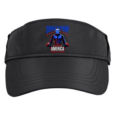  Donald Pump Swole America Trump Weight Lifting Gym Fitness   Adult Drive Performance Visor