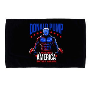  Donald Pump Swole America Trump Weight Lifting Gym Fitness   Microfiber Hand Towel