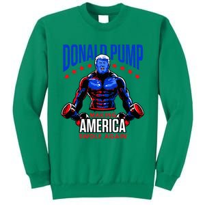  Donald Pump Swole America Trump Weight Lifting Gym Fitness   Sweatshirt