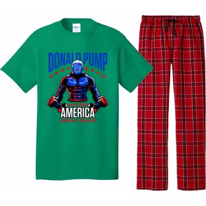  Donald Pump Swole America Trump Weight Lifting Gym Fitness   Pajama Set