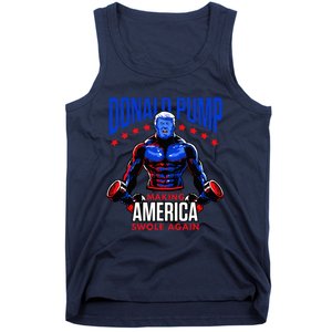  Donald Pump Swole America Trump Weight Lifting Gym Fitness   Tank Top