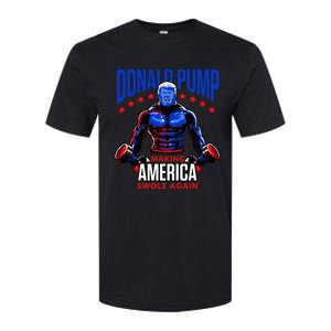  Donald Pump Swole America Trump Weight Lifting Gym Fitness   Softstyle CVC T-Shirt