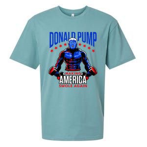  Donald Pump Swole America Trump Weight Lifting Gym Fitness   Sueded Cloud Jersey T-Shirt