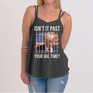 isn't it past your jail time Women's Strappy Tank