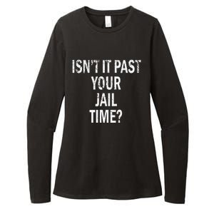 Isn’T It Past Your Jail Time Funny Womens CVC Long Sleeve Shirt