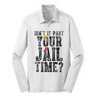 IsnT It Past Your Jail Time Funny Sarcastic Quote Silk Touch Performance Long Sleeve Polo