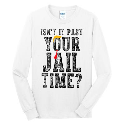 IsnT It Past Your Jail Time Funny Sarcastic Quote Tall Long Sleeve T-Shirt