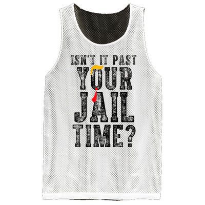 IsnT It Past Your Jail Time Funny Sarcastic Quote Mesh Reversible Basketball Jersey Tank