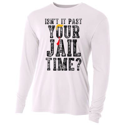 IsnT It Past Your Jail Time Funny Sarcastic Quote Cooling Performance Long Sleeve Crew