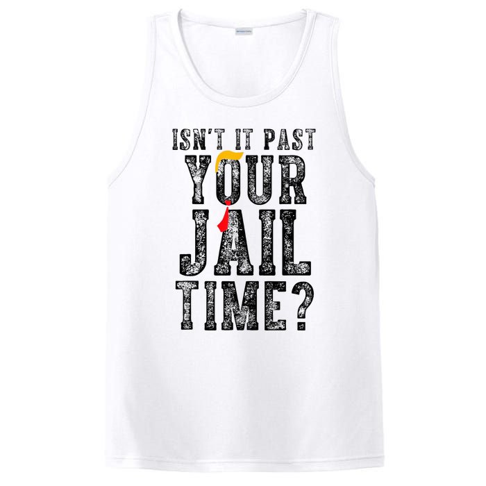 IsnT It Past Your Jail Time Funny Sarcastic Quote PosiCharge Competitor Tank