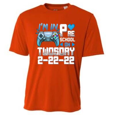 Im In PreSchool On Twosday Tuesday 22222 Video Games Meaningful Gift Cooling Performance Crew T-Shirt