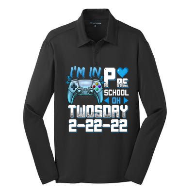 Im In PreSchool On Twosday Tuesday 22222 Video Games Meaningful Gift Silk Touch Performance Long Sleeve Polo