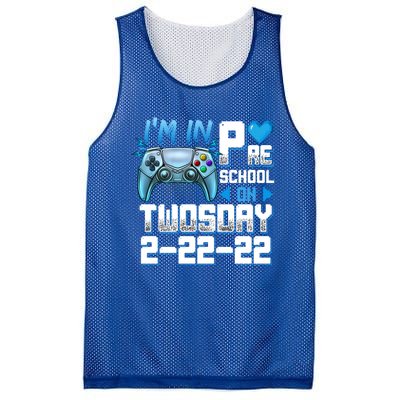 Im In PreSchool On Twosday Tuesday 22222 Video Games Meaningful Gift Mesh Reversible Basketball Jersey Tank