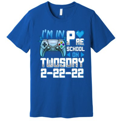 Im In PreSchool On Twosday Tuesday 22222 Video Games Meaningful Gift Premium T-Shirt