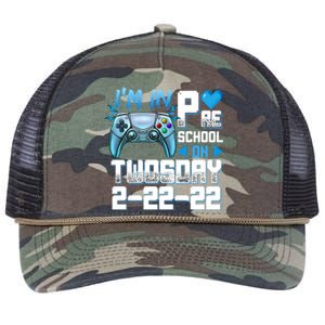 Im In PreSchool On Twosday Tuesday 22222 Video Games Meaningful Gift Retro Rope Trucker Hat Cap