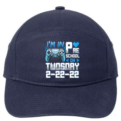 Im In PreSchool On Twosday Tuesday 22222 Video Games Meaningful Gift 7-Panel Snapback Hat