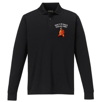 IsnT It Past Your Jail Time Performance Long Sleeve Polo