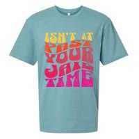 Isn’T It Past Your Jail Time Sueded Cloud Jersey T-Shirt