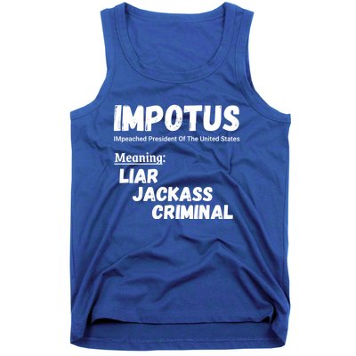 Impotus Impeached President Trump Of The Usa Anti Trump Gift Tank Top