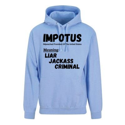 Impotus Impeached President Trump Of The Usa Anti Trump Gift Unisex Surf Hoodie