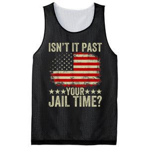 IsnT It Past Your Jail Time America Flag Design Mesh Reversible Basketball Jersey Tank