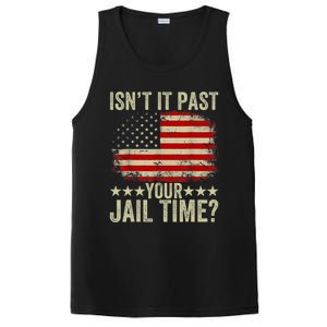 IsnT It Past Your Jail Time America Flag Design PosiCharge Competitor Tank