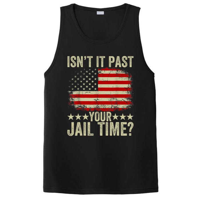 IsnT It Past Your Jail Time America Flag Design PosiCharge Competitor Tank