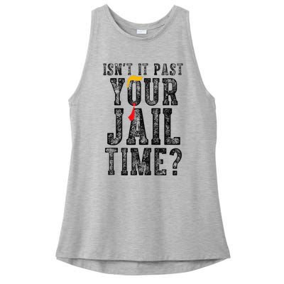 IsnT It Past Your Jail Time Funny Sarcastic Quote Gift Ladies PosiCharge Tri-Blend Wicking Tank