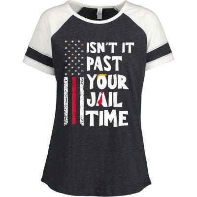 IsnT It Past Your Jail Time Enza Ladies Jersey Colorblock Tee