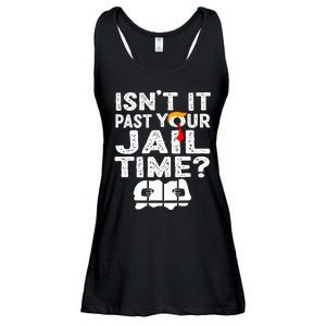 Isnt It Past Your Jail Time Funny Trump Ladies Essential Flowy Tank