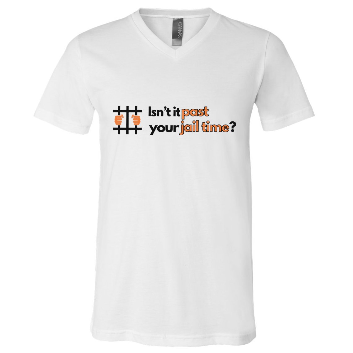 Isnt It Past Your Jail Time Anti Trump Oscars V-Neck T-Shirt