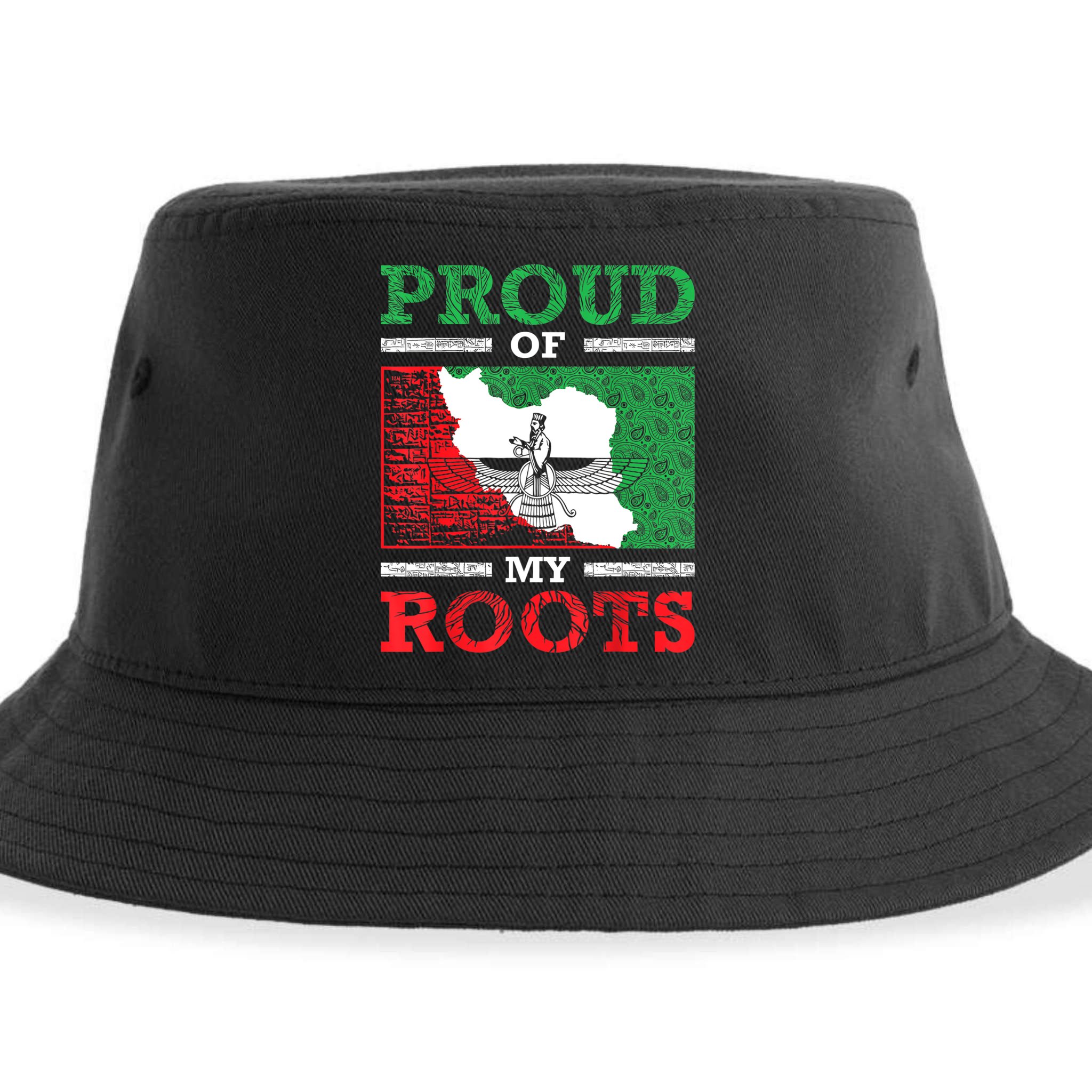 Iran Iranian Persian Irani Flag Iran Roots Farsi Irani Iran Sustainable Bucket Hat