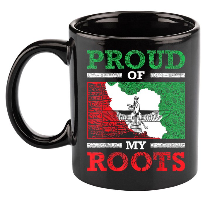 Iran Iranian Persian Irani Flag Iran Roots Farsi Irani Iran 11oz C Handle Ceramic Mug