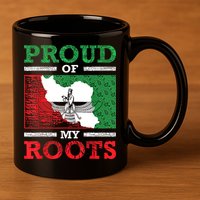 Iran Iranian Persian Irani Flag Iran Roots Farsi Irani Iran 11oz C Handle Ceramic Mug