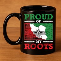 Iran Iranian Persian Irani Flag Iran Roots Farsi Irani Iran 11oz C Handle Ceramic Mug