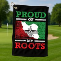 Iran Iranian Persian Irani Flag Iran Roots Farsi Irani Iran Golf Towel