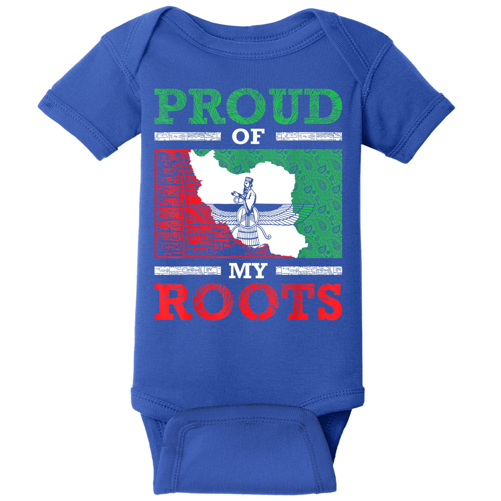 Iran Iranian Persian Irani Flag Iran Roots Farsi Irani Iran Baby Bodysuit