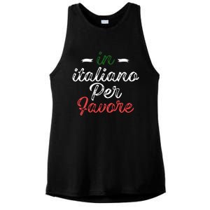 In Italiano Per Favore Italian Teacher And Students Ladies PosiCharge Tri-Blend Wicking Tank