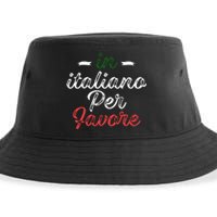 In Italiano Per Favore Italian Teacher And Students Sustainable Bucket Hat