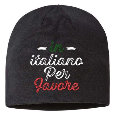 In Italiano Per Favore Italian Teacher And Students Sustainable Beanie