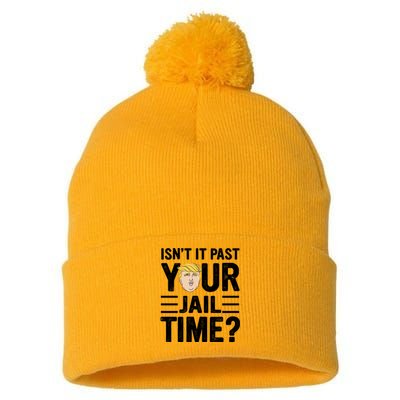 Isn’T It Past Your Jail Time Funny Saying Joke Humour Pom Pom 12in Knit Beanie