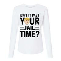 Isn’T It Past Your Jail Time Funny Saying Joke Humour Womens Cotton Relaxed Long Sleeve T-Shirt