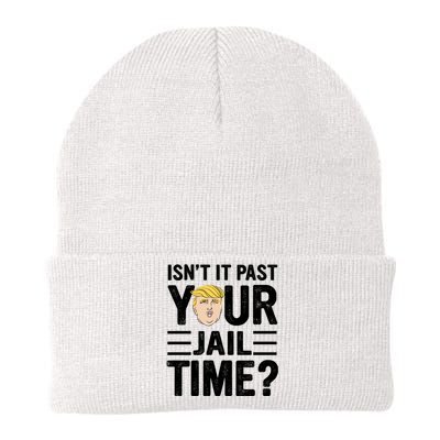 Isn’T It Past Your Jail Time Funny Saying Joke Humour Knit Cap Winter Beanie