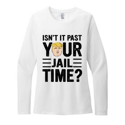 Isn’T It Past Your Jail Time Funny Saying Joke Humour Womens CVC Long Sleeve Shirt